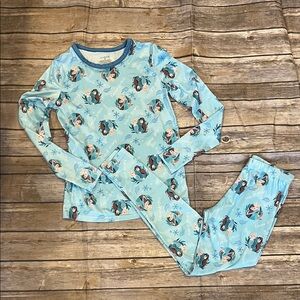Cuddl Duds Girls M Frozen 2 Ana and Elsa Thermal Outfit